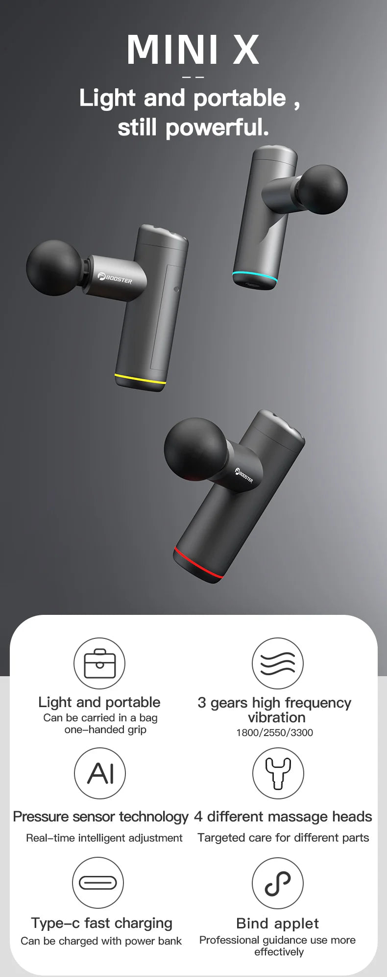 Booster Mini X Massage Gun Percussion