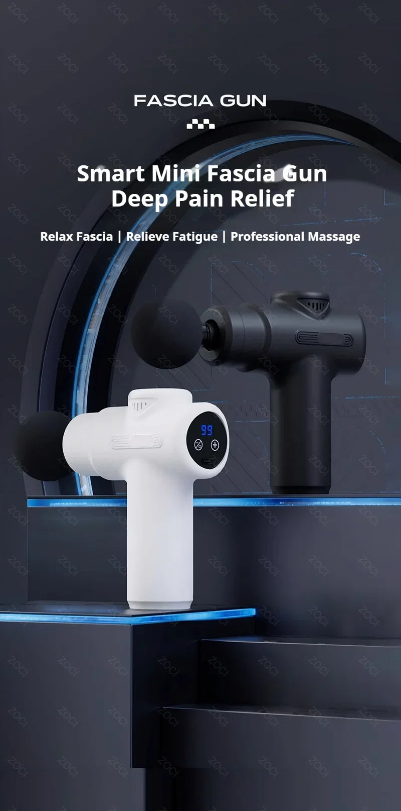 Mini 99 Levels Fascia Gun Handheld Portable Massage Gun