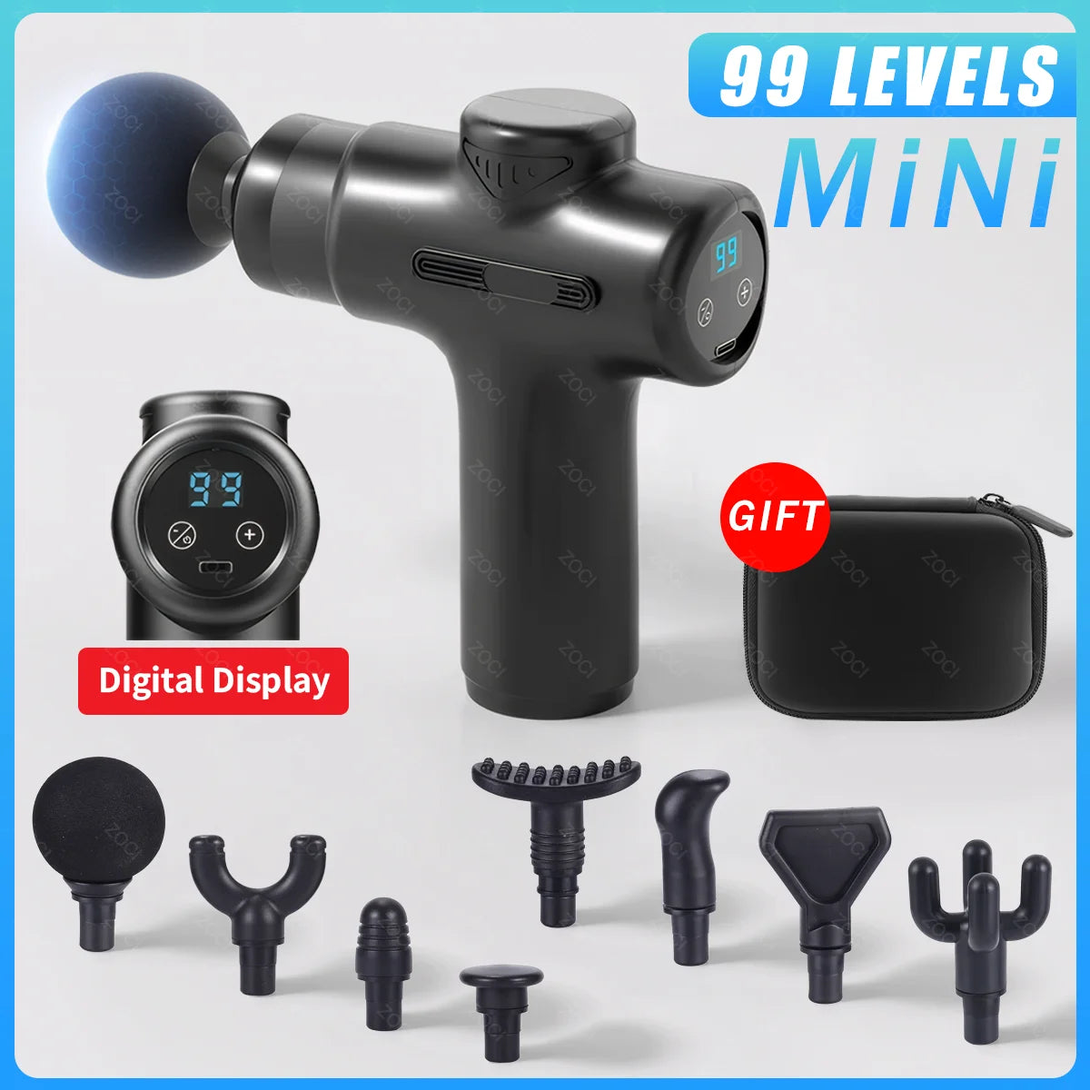 Mini 99 Levels Fascia Gun Handheld Portable Massage Gun