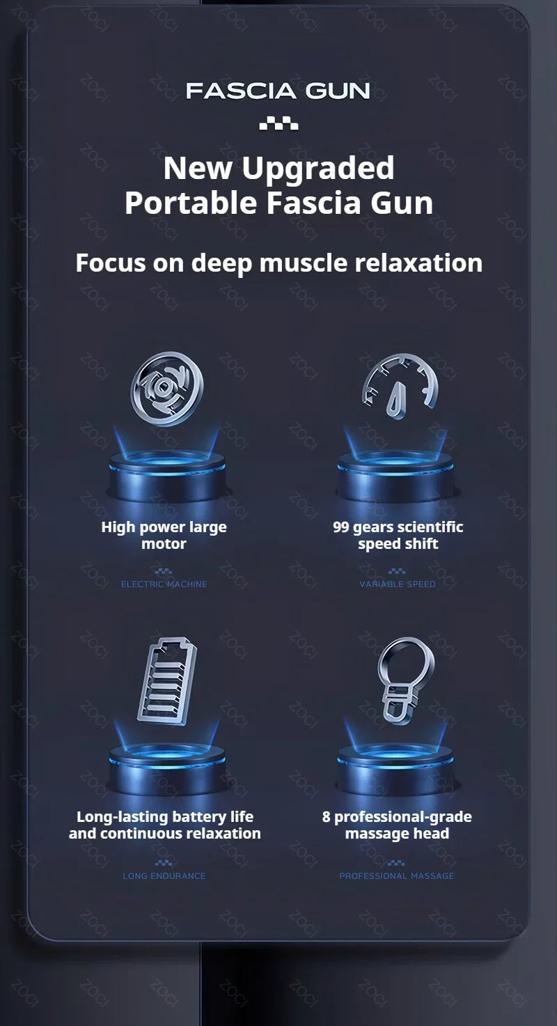Mini 99 Levels Fascia Gun Handheld Portable Massage Gun